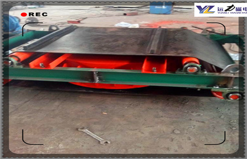 電磁自卸式除鐵器，吉林RCDD-14電磁自卸式除鐵器安裝示意圖電流_吉林RCDD-14電磁自卸式除鐵器安裝示意圖廠家配件_型號及工作視頻