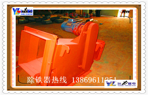 管道式粉料永磁除鐵器，廣東管道式粉料永磁除鐵器價格_遠(yuǎn)力廣東管道式粉料永磁除鐵器12000高斯_可定制工作原理_安裝示意圖