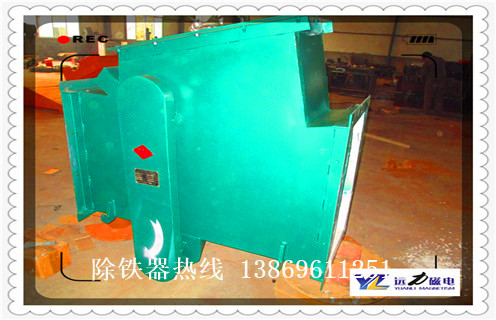 永磁管道除鐵器，中國(guó)永磁管道除鐵器 _遠(yuǎn)力廣東管道式粉料永磁除鐵器12000高斯_可定制工作原理_安裝示意圖