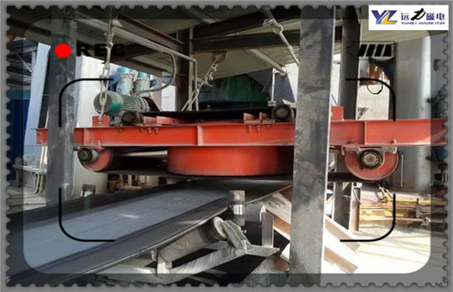 電磁自卸除鐵器，福建電磁自卸油冷除鐵器定做_福建電磁自卸油冷除鐵器定做廠家配件_型號(hào)及工作視頻  