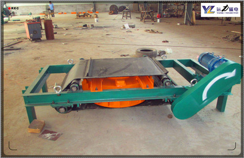 電磁自卸式除鐵器，陜西電磁自卸式除鐵器型號_陜西電磁自卸式除鐵器型號保養(yǎng)廠家配件_型號及工作視頻 