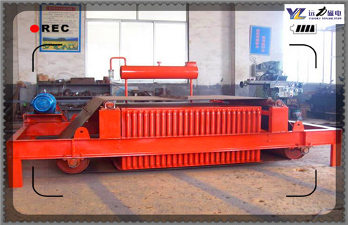 電磁自卸式除鐵器，福建電磁自卸式除鐵器吸8公斤_福建電磁自卸式除鐵器吸8公斤保養(yǎng)廠家配件_型號(hào)及工作視頻